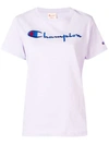 Champion Embroidered Logo T-shirt - Purple