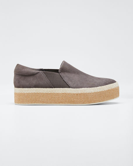 vince suede platform sneakers