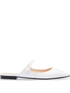 Prada Strap Detail Slippers In Weiss