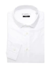 Versace Textured Dress Shirt In White