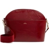 Apc Sac Gaby Leather Crossbody Bag - Red In Gaa Rouge