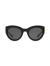 Versace 51mm Cat Eye Sunglasses In Black
