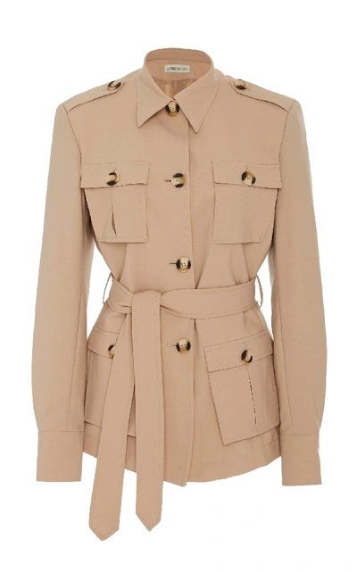 Andres Otalora Lamarque Cotton Safari Jacket In Neutral