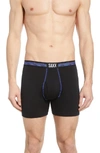 Saxx Ultra Boxer Briefs In Black With Space Dye