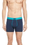 Saxx 'vibe' Stretch Boxer Briefs In Navy Confetti