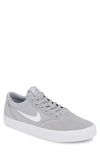 Nike Sb Chron Solarsoft Skateboarding Sneaker In Wolf Grey/ White