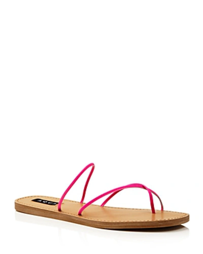 Aqua Helen Owen X  Women's Zeus Strappy Sandals - 100% Exclusive In Pink Neon