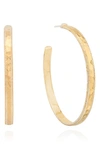 Anna Beck Large Hammered Hoop Earrings In 18k Gold-plated Sterling Silver Or Sterling Silver
