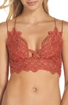 Free People Intimately Fp Adella Longline Bralette In Copper