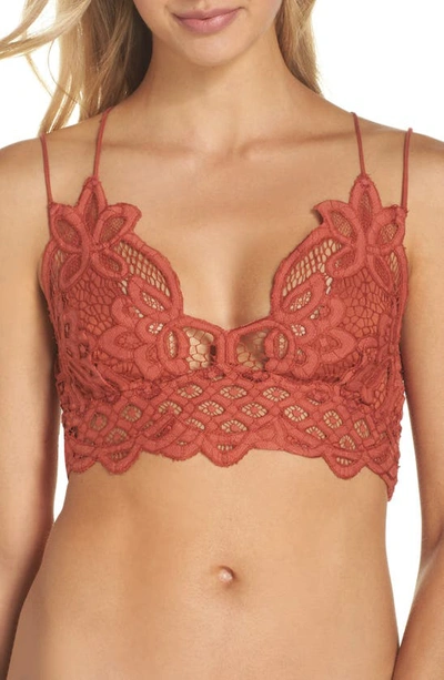 Free People Intimately Fp Adella Longline Bralette In Orange