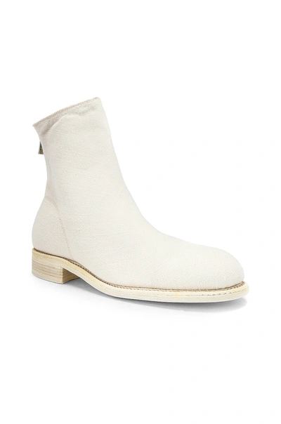 Guidi Back Zip Boot In White