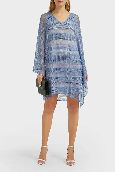 Missoni Knit Lamé Cover Up In Blue