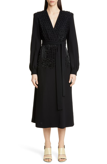 dries van noten wrap dress