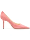 Jimmy Choo Love 85 Suede Pumps In Rosewood