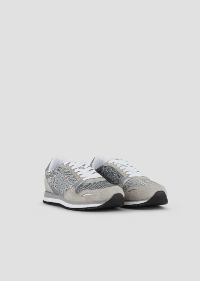 Emporio Armani Sneakers - Item 11649808 In Silver