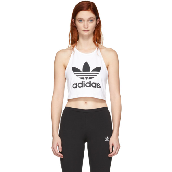 adidas trefoil halter tank top