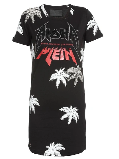 Philipp Plein Aloha Dress In Black