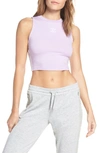 Adidas Originals Crop Tank In Purple Glow