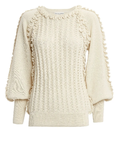 Apiece Apart Camari Knit Sweater In Cream