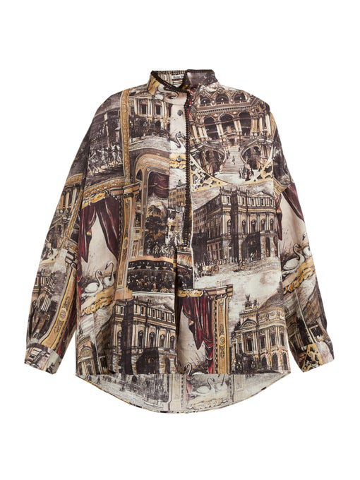 acne studios printed shirt