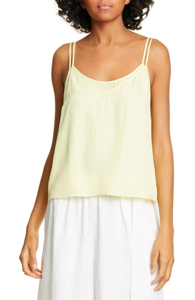 Vince Double Layer Camisole In Lemon Glow
