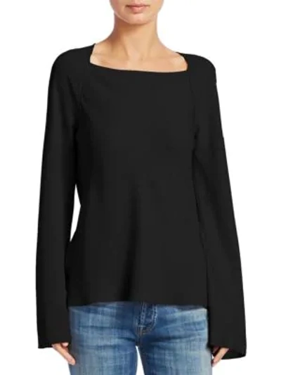 Elizabeth And James Danel Twist Back Top In Black