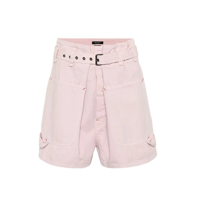 Isabel Marant Ike High-rise Denim Shorts In Pink