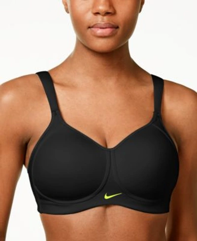 Nike Pro Hero High-impact Dri-fit Sports Bra In Black/volt | ModeSens