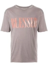 Alchemist Blessed-print Cotton-jersey T-shirt In Grey