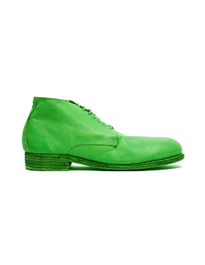 Guidi Neon Green Leather Desert Boots