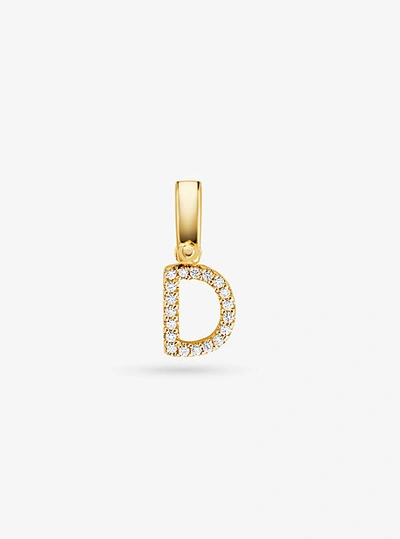 Alphabet Charm 14k Gold-plated Sterling Silver Letter D Alphabet Charm 14k Gold-plated Sterling Silver Letter D