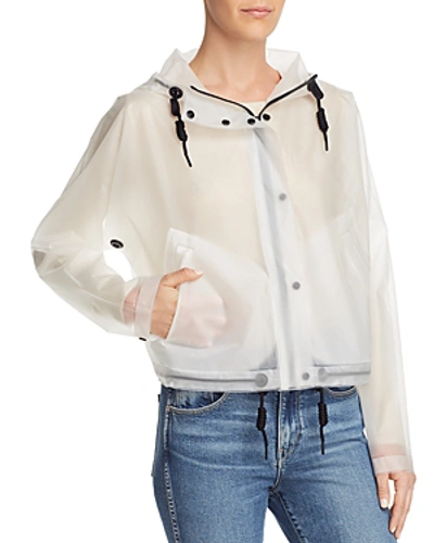 Hunter Original Vinyl Cropped Smocked Rain Jacket In White ModeSens