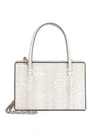 Loewe Python Top Handle Box Bag In Natural