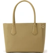 Dagne Dover Signature Classic Coated Canvas Tote In Bark