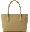 Dagne Dover Signature Legend Coated Canvas Tote - Brown In Bark