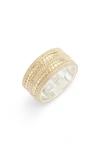 Anna Beck Cigar Band Ring In Gold