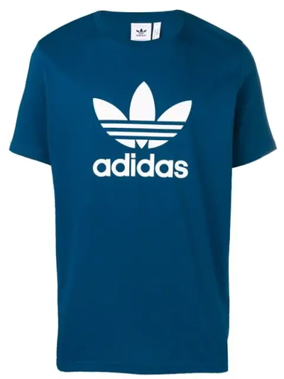 Adidas Originals Men's Originals Trefoil T-shirt, Blue - Size Small