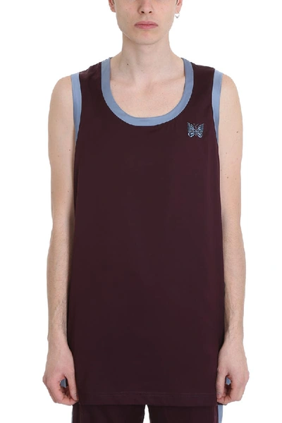 Needles Purple Cotton Tank Top