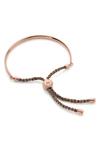 Monica Vinader Engravable 'fiji' Friendship Bracelet In Rose Gold