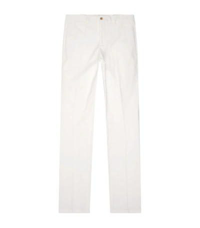 Ralph Lauren Gregory Wool Trousers In Cream
