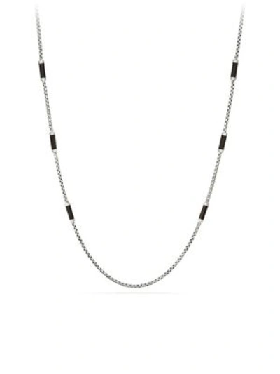 David Yurman Men's Hex Sterling Silver Chain Necklace In Grey