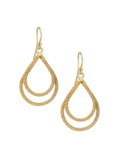 Amali 18k Yellow Gold Wrapped Chain Drop Earrings