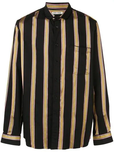 Henrik Vibskov Spyjama Striped Shirt In Black