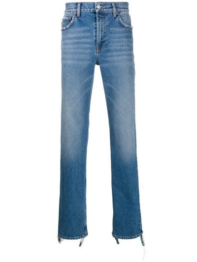 Balenciaga Pressed Stretch-cotton Jeans In Blue
