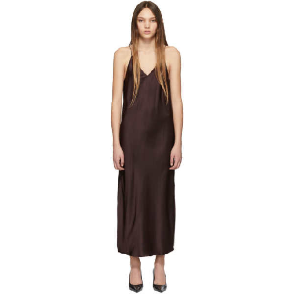 helmut lang raw detail slip dress
