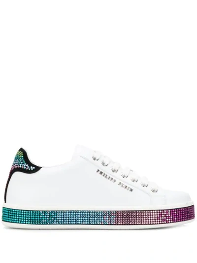 Philipp Plein Lo-top Sneakers Crystal In White