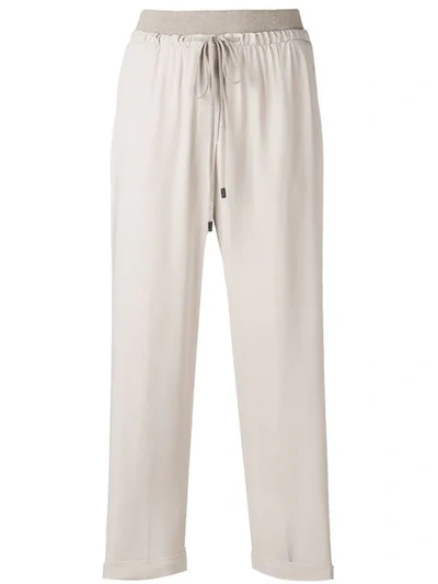 Peserico Cropped-hose - Nude In Neutrals