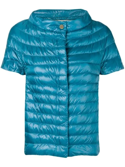 Herno Short-sleeved Puffer Jacket - Blue