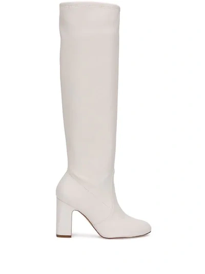 Stuart Weitzman Millas Boots In White