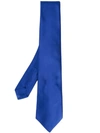 Kiton Blue Silk Tie